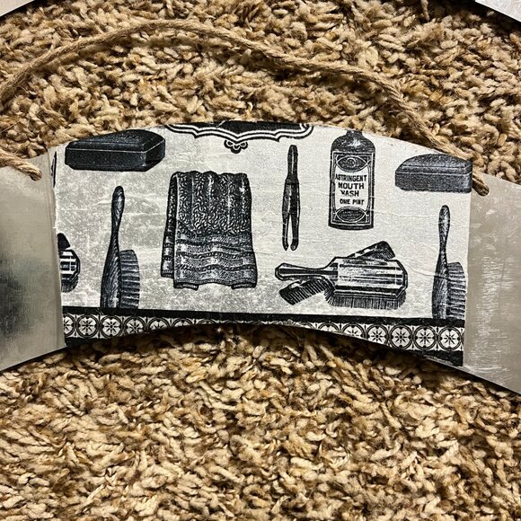 NEW Handcrafted Black & White Powder Room Wall Décor Bundle – One-of-a-Kind Gift - Picture 3 of 5